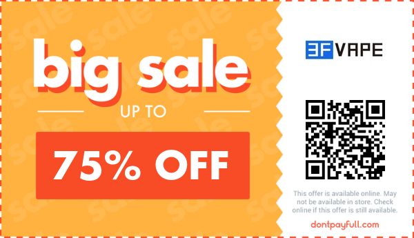 3FVape Coupons - 10% Off Voucher Code May 2026