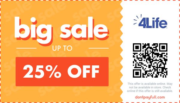4Life Promo Codes - 25% Off Discount Code August 2026