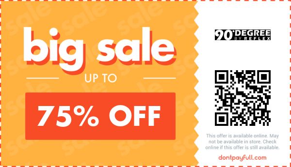 90 Degree by Reflex Coupon, Promo Code 