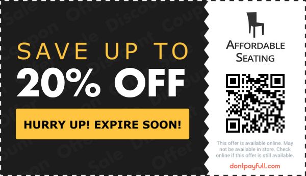 20 Off Affordable Seating COUPON CODE September 2023