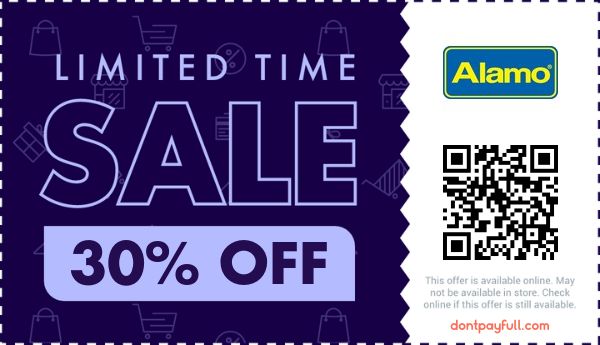30% Off Alamo Discount Codes, Coupon Codes - Nov 2025