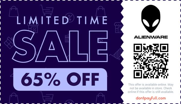 Alienware Coupon Codes - 65% Off Coupon 2026