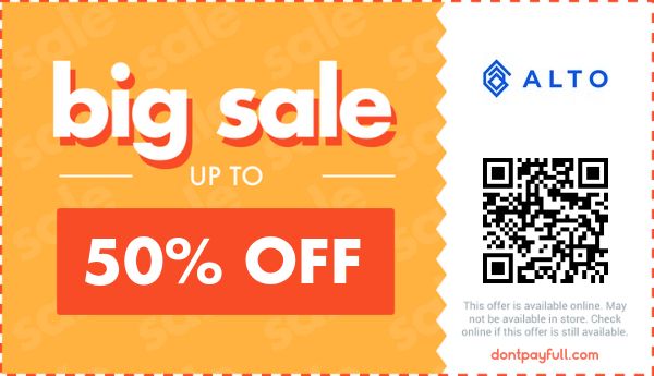 Alto Promo Codes - 50% Off Discount Code 2026