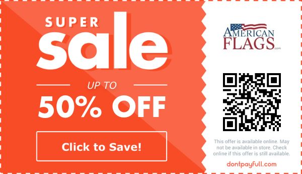 50 Off AmericanFlags Coupon Promo Code Aug 2022