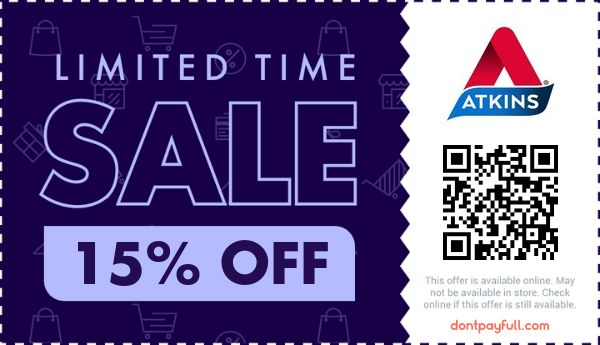 15% Off Atkins Discount Code, Coupons - July 2025