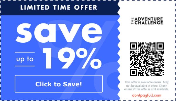 The Adventure Challenge Coupons 20 Off Promo Code 2021
