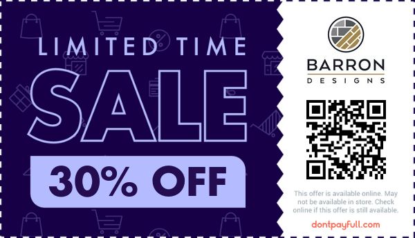 30 Off Barron Designs PROMO CODE 12 Active June 2023