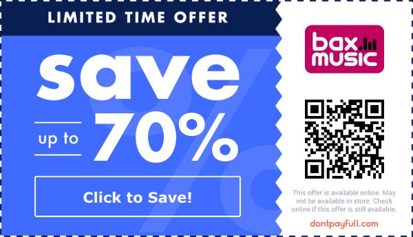 Bax Music Coupon Codes 61 Discount Aug 2021