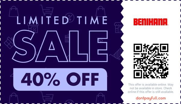  5 Off Benihana COUPON 4 ACTIVE October 2023