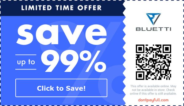 99 Off Bluetti Discount Code Coupon Codes July 2023