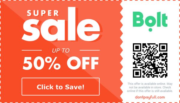 Bolt Promo Codes - 90% Off Discount Code August 2026