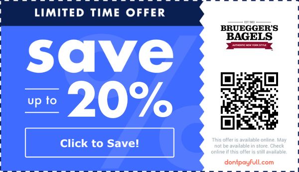 Bruegger's Bagels Coupons: $2 Off Promo Code 2024