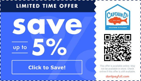 Captain D's Coupons - 50% Off Coupon Code July 2026