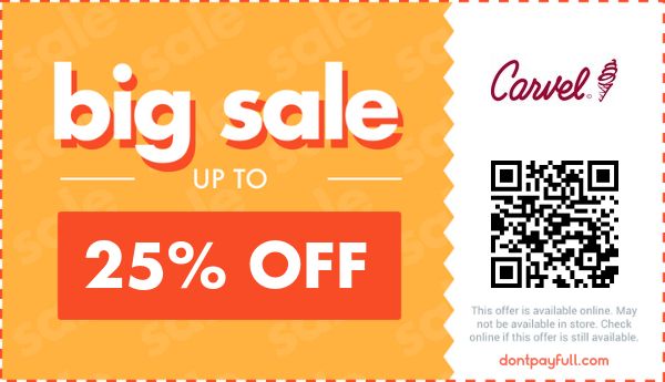 21% Off Carvel Ice Cream COUPON (13 ACTIVE) May 2024