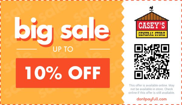 50% Off Casey's Promo Codes - January 2025