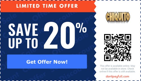 20 Off Chiquito Discount Code Voucher Codes May 2023