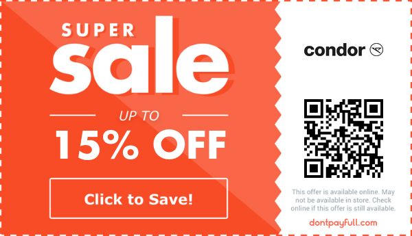 20 Off Condor Discount Code 24 Active September 2023