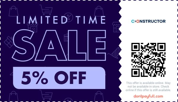 Constructor Coupons - 15% Off Promo Code July 2026