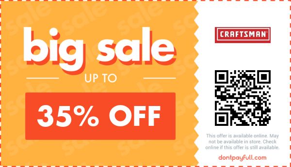 15% Off Craftsman COUPON ⇨ (13 ACTIVE) October 2023
