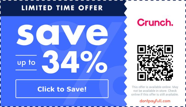 Crunch Promo Codes - 50% Off Discount Code July 2026