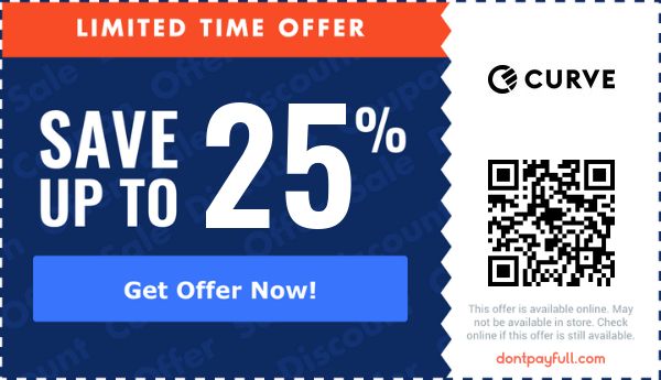 Curve Promo Codes - 20% Off Discount Code 2026