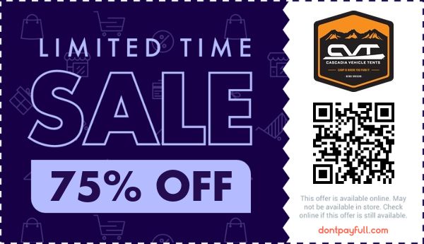 Cascadia Vehicle Tents coupon code