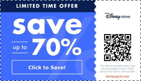 Disney Store Promo Codes - 30% Off Coupon April 2026