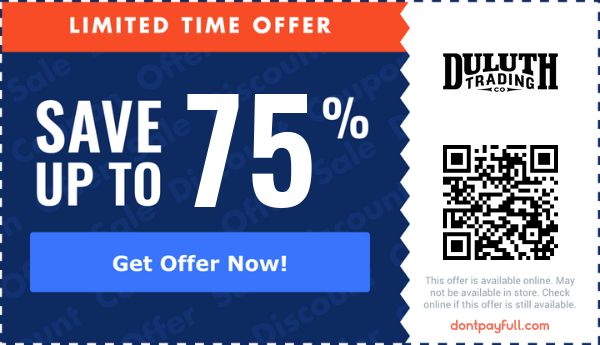 Duluth Trading Coupons - 50% Off Promo Codes Dec. 2024