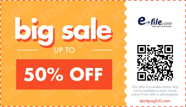 E-file Promo Codes - 60% Off Coupon July 2026