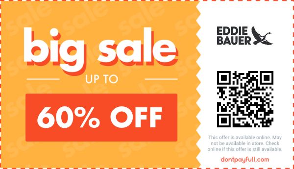 60 Off Eddie Bauer Coupon Promo Code Feb 2021