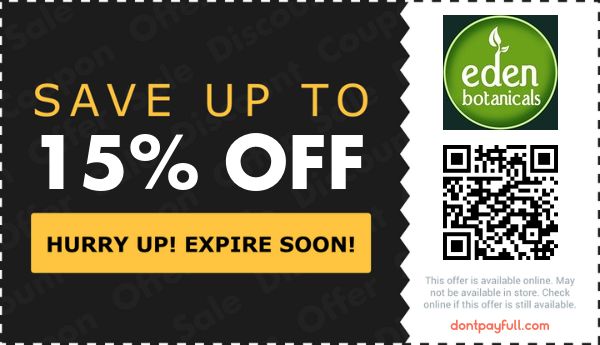 15 Off Eden Botanicals COUPON 12 ACTIVE October 2023