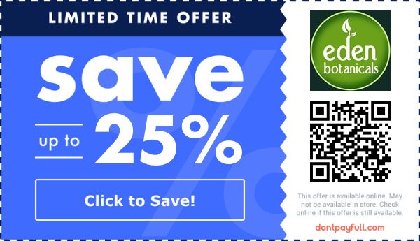 Eden Botanicals Coupons (20% Discount) - Nov 2022
