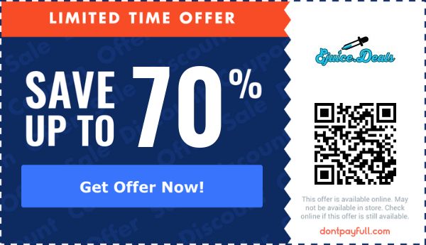 eJuice Deals Coupon Codes - 45% Off Coupon May 2026 eJuice Deals Coupon Codes - 45% Off Coupon May 2026