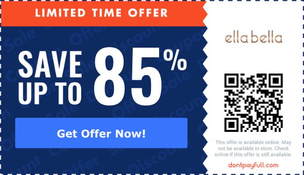 Ella Bella Coupon Codes - 30% Off Discount Code Jul 2026