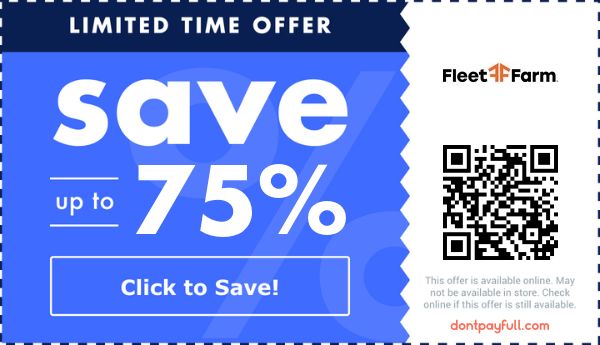 75 Off MILLS FLEET FARM Coupons Promo Codes 2021