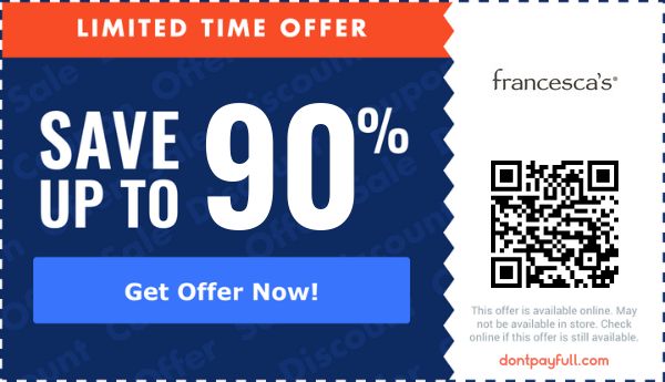 20% Off Francesca's Promo Code, Coupons - July 2025