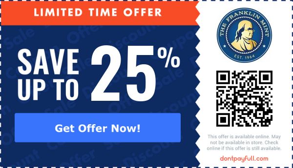 25 Off The Franklin Mint Coupon Promo Code Jul 2022