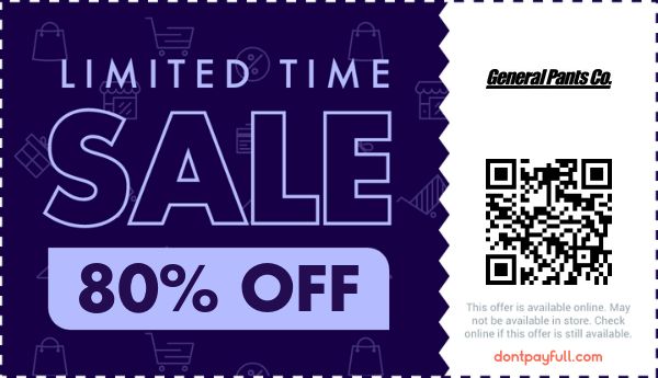85% Off General Pants Promo Codes 