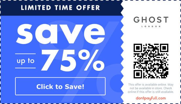 Ghost London Discount Codes - 30% Off Promo Code 2026