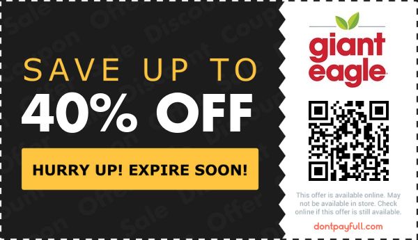 $10 Off Giant Eagle Promo Codes, Coupons - October 2024