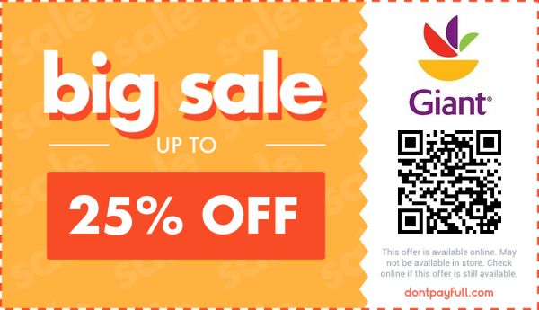 Giant Food Coupons ($50 Discount) - Aug 