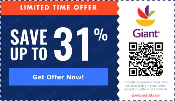 Giant Food Coupons (55% Discount) - Nov 2022