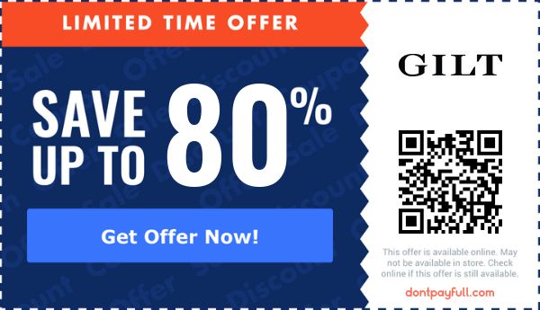 85 Off Gilt Promo Code Coupons August 2023