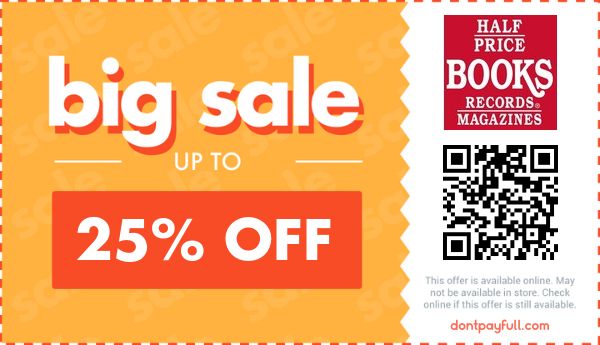 20% Off Half Price Books Coupons, Coupon Codes - 2025