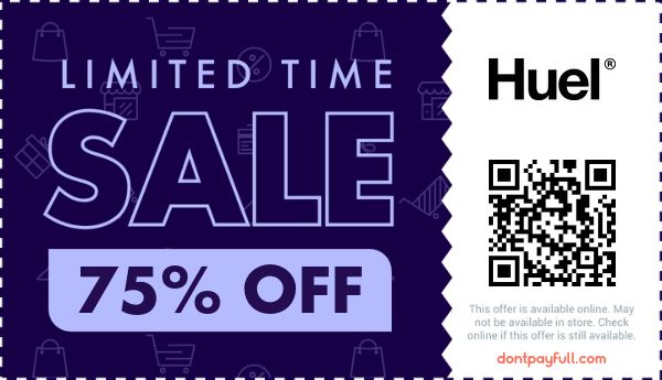 Huel Discount Codes - 75% Off Voucher Code August 2026