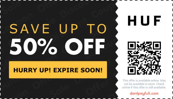 Huf Worldwide Coupon, Promo Code 