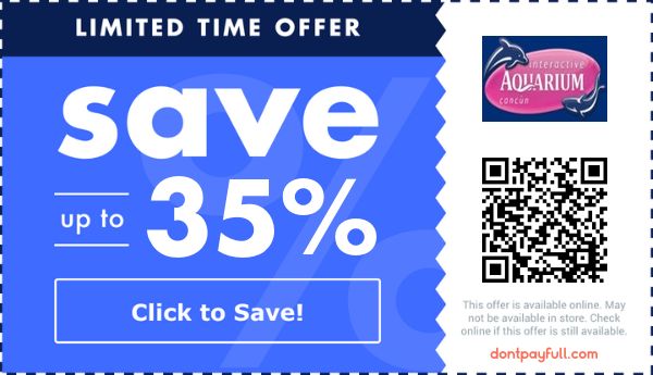 Interactive Aquarium Cancun discount deal