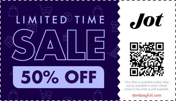 Jot Discount Codes - 50% Off Promo Code June 2026