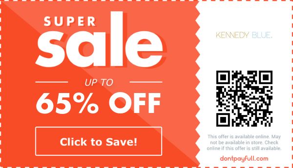 65 Off Kennedy Blue Coupon Promo Code Aug 2021