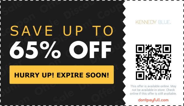 65 Off Kennedy Blue Coupon Promo Code Aug 2021